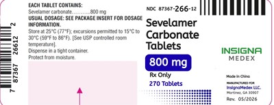 Sevelamer Label (Sevelamer Product Label 26612)